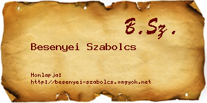 Besenyei Szabolcs névjegykártya